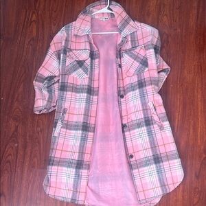 Fashion Nova Pink Plaid Jacket